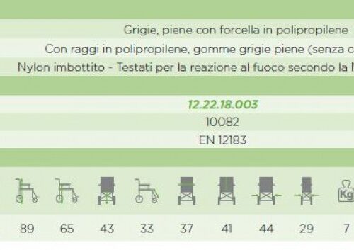 Invalidski vozički, Invalidski voziček z zavorami CP850-37 Travel