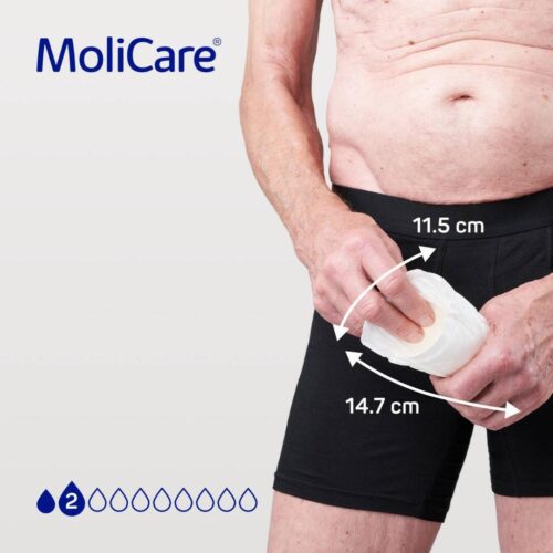 MoliCare premium MEN 2 drops incontinence Pad ADL product size EN