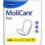 Packshot frontal MoliCare Unisex Pad midi 3 Drops 30 pieces Region 3