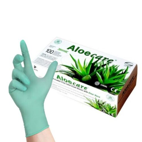 p 9 5 95 Rokavice Aloe care Lateks Netalkane Velikost M